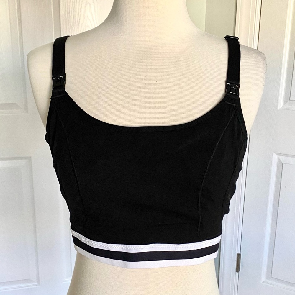 Momcozy Hands Free Black Nursing Bra Medium Plus
